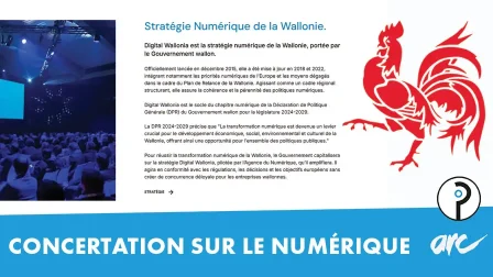 La politique numérique en Wallonie.